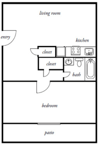 One Bedroom at Julie Ann, Portland, OR, 97215